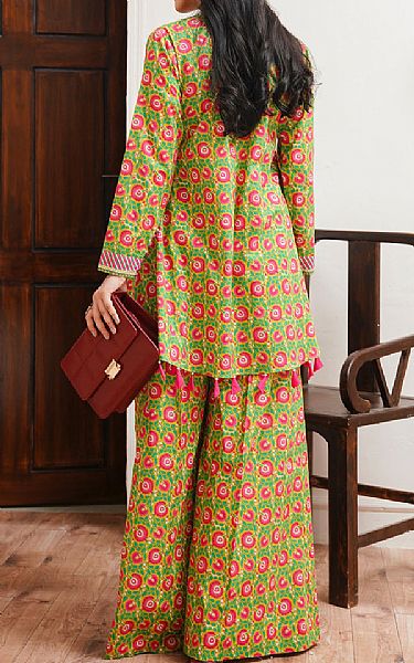 Zellbury Olive Green Cambric Suit (2 Pcs) | Pakistani Winter Dresses in USA- Image 2