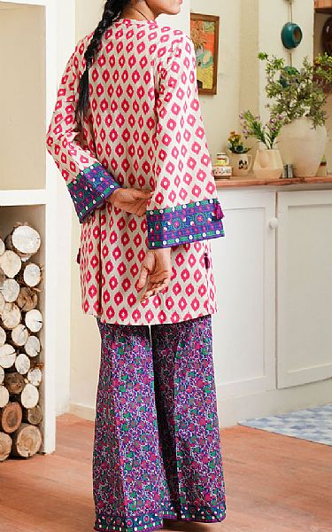 Zellbury White/Purple Cambric Suit (2 Pcs) | Pakistani Winter Dresses in USA- Image 2
