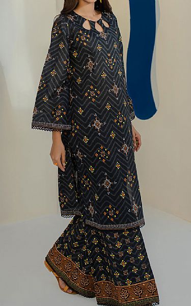 Zellbury Black Cambric Suit (2 Pcs) | Pakistani Winter Dresses in USA- Image 1