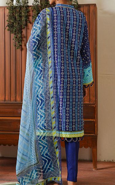 Zellbury Royal Blue Cambric Suit | Pakistani Winter Dresses in USA- Image 2