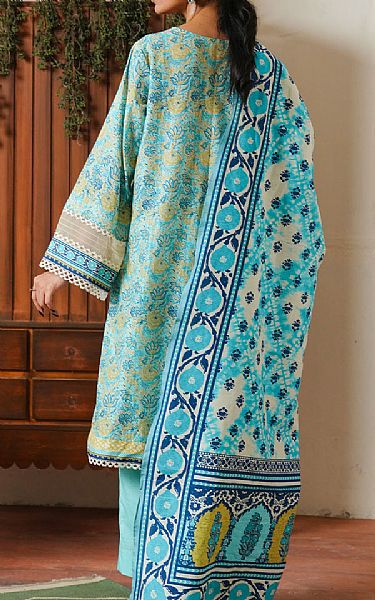 Zellbury Aqua Cambric Suit | Pakistani Winter Dresses in USA- Image 2