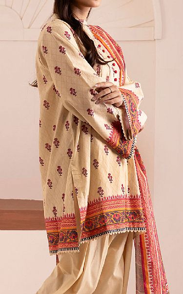 Zellbury Beige Cotton Suit (2 Pcs) | Pakistani Winter Dresses in USA- Image 2