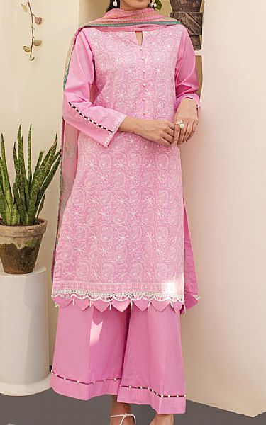 Zellbury Pink Lawn Suit | Pakistani Lawn Dress in USA- Image 1