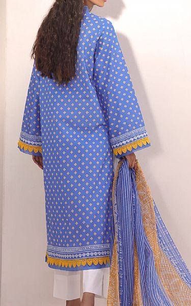 Zellbury Periwinkle Blue Lawn Suit (2 Pcs) | Pakistani Lawn Dress in USA- Image 2