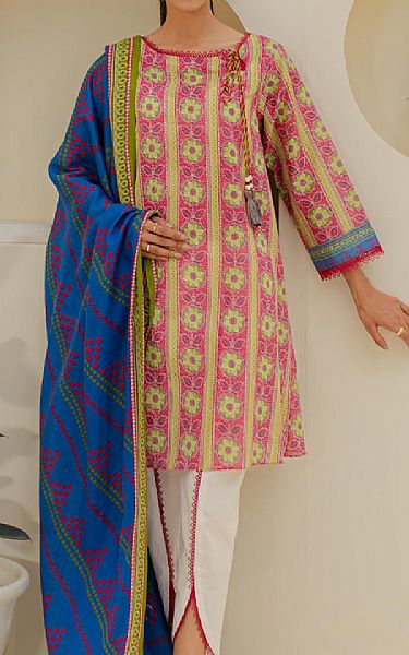 Zellbury Pink Lawn Suit (2 Pcs) | Pakistani Lawn Dress in USA- Image 1