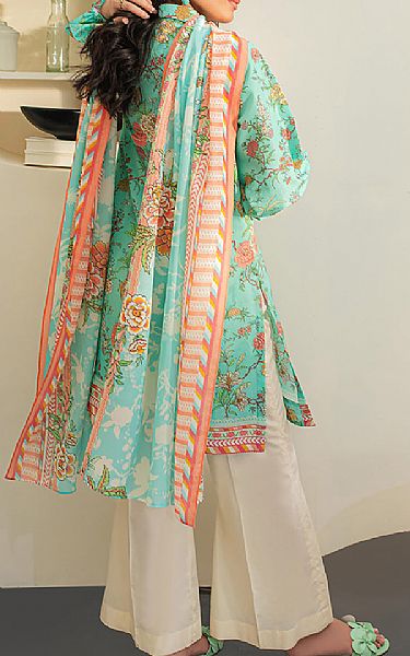 Zellbury Sea Green Lawn Suit (2 Pcs) | Pakistani Lawn Dress in USA- Image 2