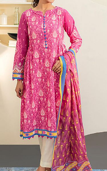 Zellbury Magenta Lawn Suit (2 Pcs) | Pakistani Lawn Dress in USA- Image 1