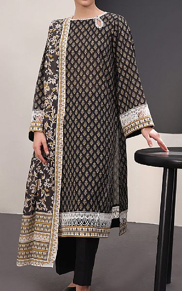 Zellbury Black Lawn Suit (2 Pcs) | Pakistani Lawn Dress in USA- Image 1