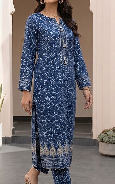 Zellbury Blue Lawn Suit (2 Pcs) | Pakistani Lawn Dress in USA- Image 2