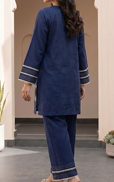 Zellbury Dark Blue Lawn Suit (2 Pcs) | Pakistani Lawn Dress in USA- Image 2