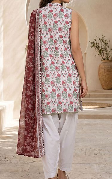 Zellbury Off-white Lawn Suit | Pakistani Lawn Dress in USA- Image 2