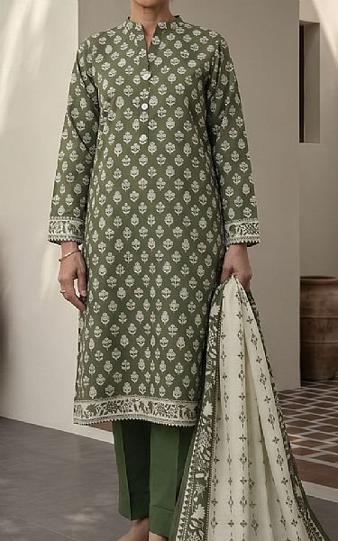 Zellbury Green Lawn Suit | Pakistani Lawn Dress in USA- Image 1