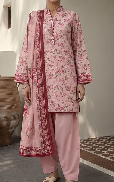 Zellbury Pink Lawn Suit | Pakistani Lawn Dress in USA- Image 1