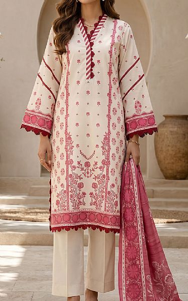 Zellbury Off-white Lawn Suit | Pakistani Lawn Dress in USA- Image 1