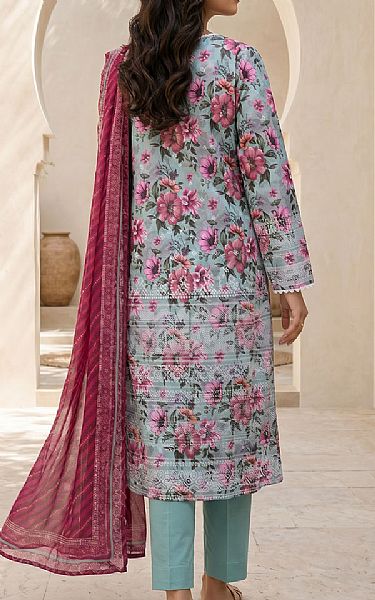 Zellbury Turquoise/Pink Lawn Suit | Pakistani Lawn Dress in USA- Image 2