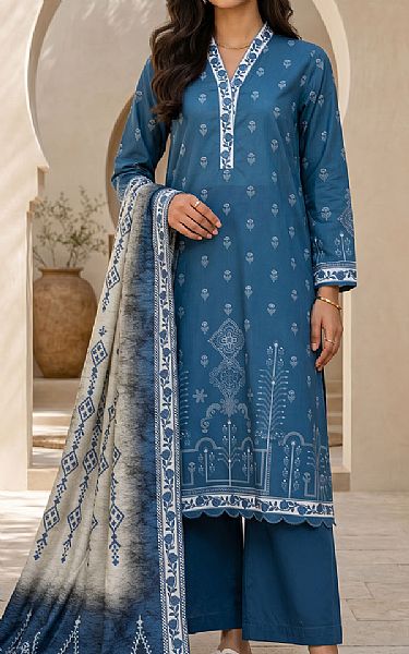Zellbury Teal Lawn Suit | Pakistani Lawn Dress in USA- Image 1