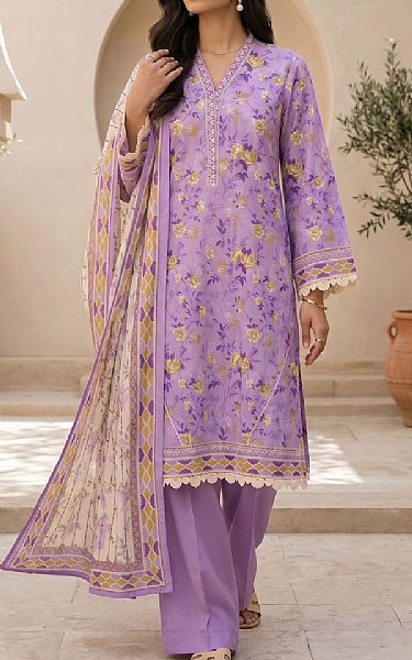 Zellbury Lavender Lawn Suit | Pakistani Lawn Dress in USA- Image 1