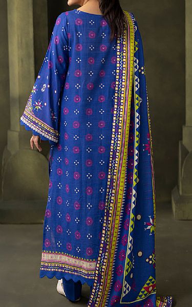 Zellbury Royal Blue Khaddar Suit (2 Pcs) | Pakistani Winter Dresses in USA- Image 2