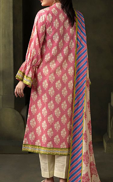 Zellbury Rose Pink Khaddar Suit (2 Pcs) | Pakistani Winter Dresses in USA- Image 2