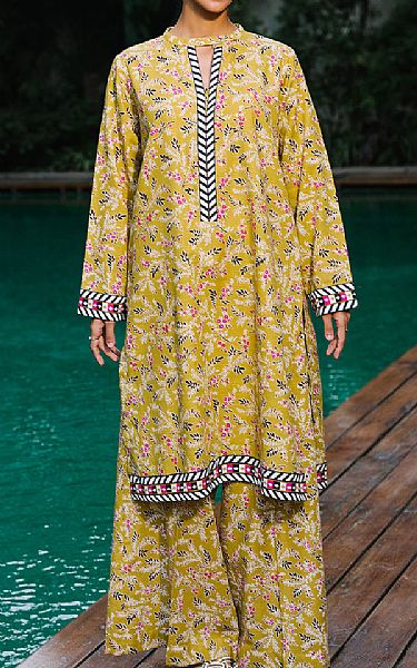 Zellbury Olive Green Khaddar Suit (2 Pcs) | Pakistani Winter Dresses in USA- Image 1
