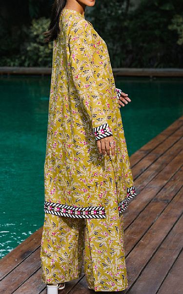 Zellbury Olive Green Khaddar Suit (2 Pcs) | Pakistani Winter Dresses in USA- Image 2