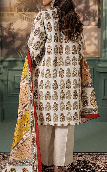 Zellbury Off-white Khaddar Suit (2 Pcs) | Pakistani Winter Dresses in USA- Image 2