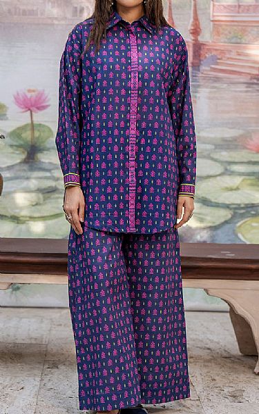 Zellbury Purple Khaddar Suit (2 Pcs) | Pakistani Winter Dresses in USA- Image 1