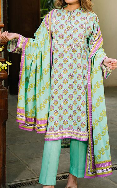 Zellbury Aqua Khaddar Suit | Pakistani Winter Dresses in USA- Image 1