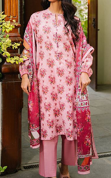 Zellbury Rose Pink Khaddar Suit | Pakistani Winter Dresses in USA- Image 1