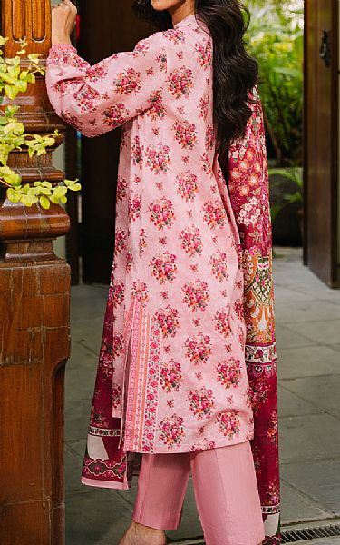Zellbury Rose Pink Khaddar Suit | Pakistani Winter Dresses in USA- Image 2
