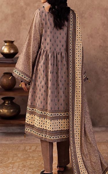 Zellbury Taupe Khaddar Suit | Pakistani Winter Dresses in USA- Image 2