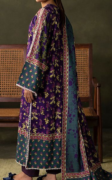 Zellbury Indogo Khaddar Suit | Pakistani Winter Dresses in USA- Image 2