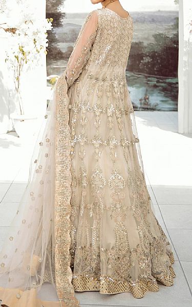 Akbar Aslam Ash White Net Suit | Pakistani Dresses in USA- Image 2