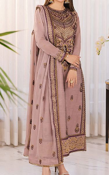 Asim Jofa Tea Rose Cotton Suit | Pakistani Lawn Suits- Image 1