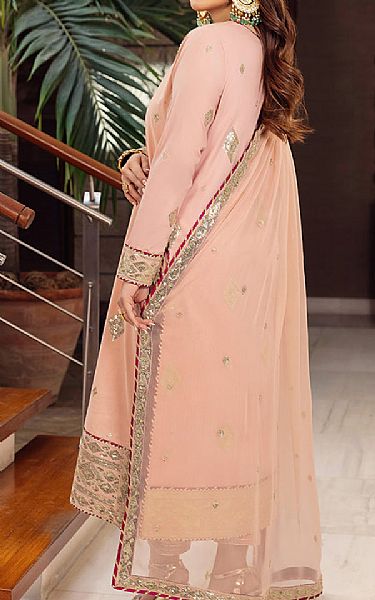 Asim Jofa Tea Pink Lawn Suit | Pakistani Lawn Suits- Image 2