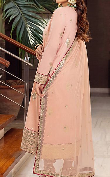 Asim Jofa Tea Pink Lawn Suit | Pakistani Lawn Dress in USA- Image 2