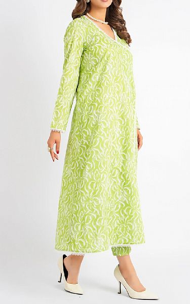 Bareeze Apple Green Cambric Suit | Pakistani Winter Dresses in USA- Image 2