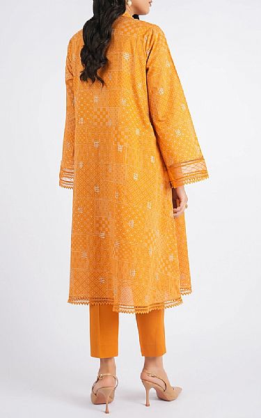 Bareeze Orange Cambric Suit | Pakistani Winter Dresses in USA- Image 2