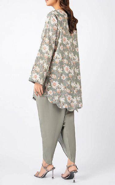 Bareeze Grey Cambric Suit | Pakistani Winter Dresses in USA- Image 2