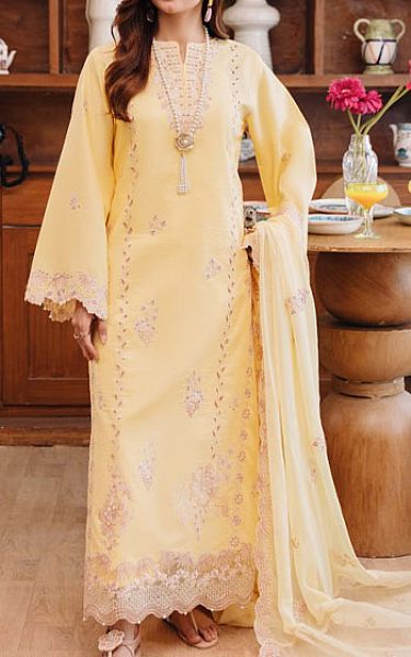 Humdum Yellow Lawn Suit | Pakistani Lawn Dress in USA- Image 1
