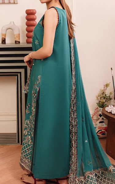 Humdum Sea Green Lawn Suit | Pakistani Lawn Dress in USA- Image 2