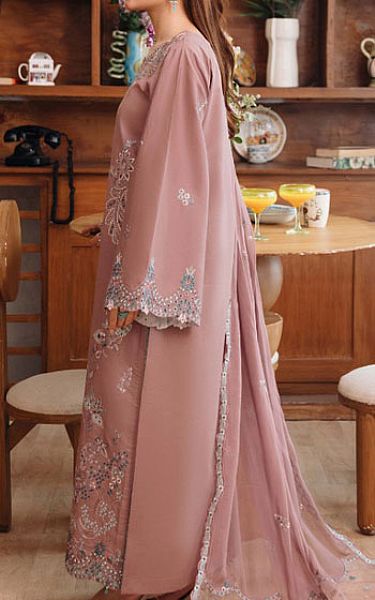 Humdum Tea Pink Lawn Suit | Pakistani Lawn Dress in USA- Image 2