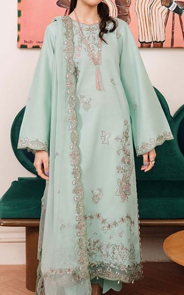 Humdum Aqua Lawn Suit | Pakistani Lawn Dress in USA- Image 1