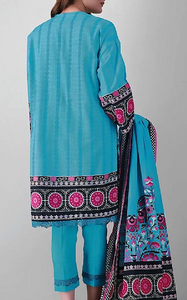 Khaadi Turquoise Khaddar Suit | Pakistani Dresses in USA- Image 2