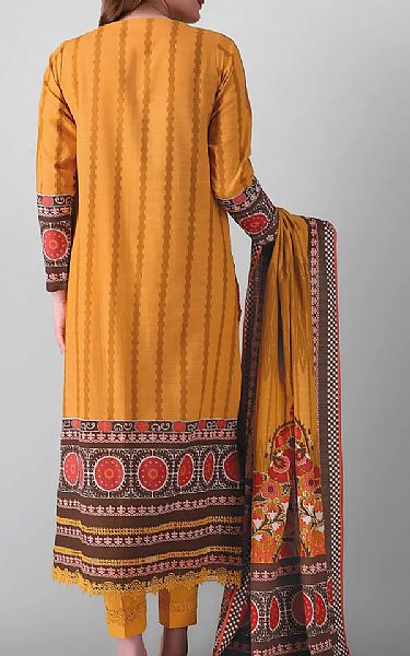 Khaadi Mustard Khaddar Suit | Pakistani Dresses in USA- Image 2