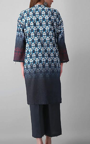 Khaadi Blue Viscose Suit (2 Pcs) | Pakistani Dresses in USA- Image 2