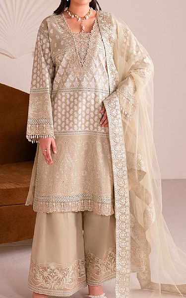 Maryum N Maria Ivory Lawn Suit | Pakistani Lawn Dress in USA- Image 1
