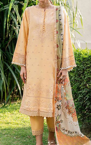 Maryum N Maria Cream Lawn Suit | Pakistani Lawn Dress in USA- Image 1