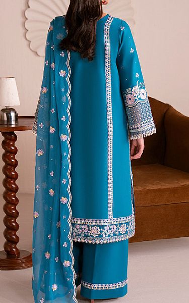 Maryum N Maria Denim Blue Lawn Suit | Pakistani Lawn Dress in USA- Image 2