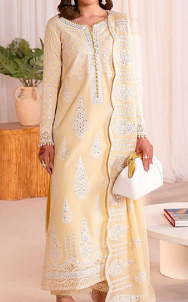 Maryum N Maria Cream Lawn Suit | Pakistani Lawn Dress in USA- Image 1